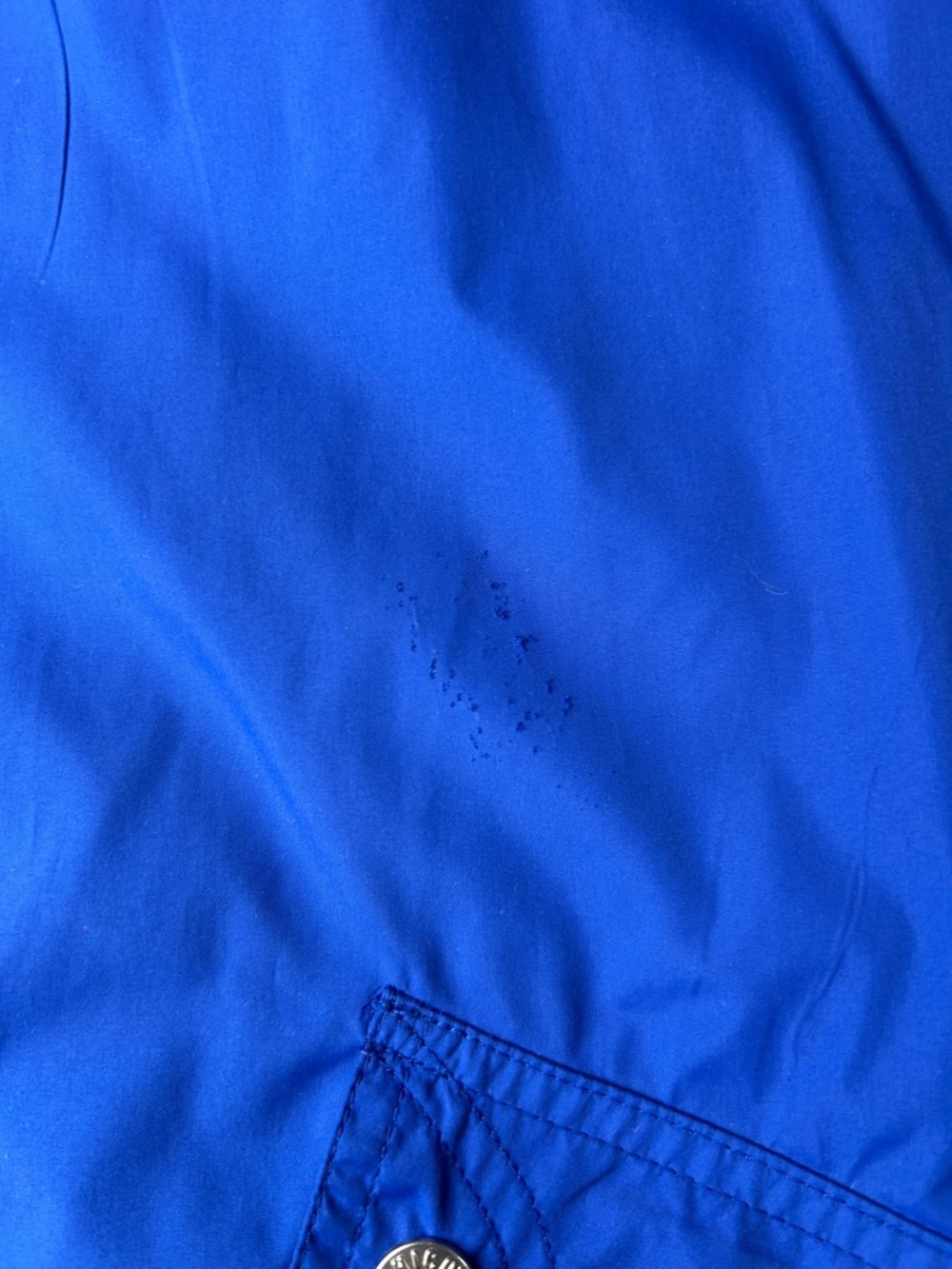 Chicos Royal Blue‎ Hooded Utility Jacket Womens Casual Lightweight Style - Picture 8 of 9